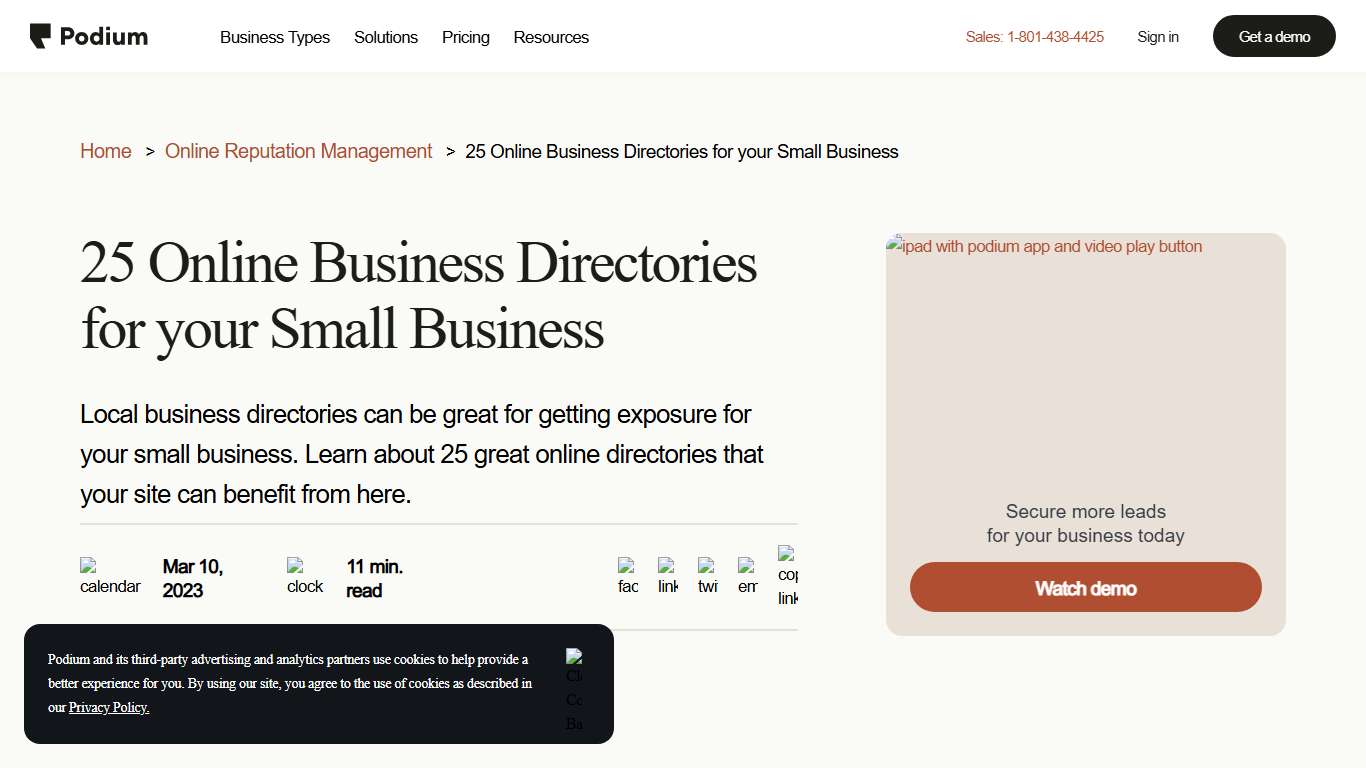 25 Online Local Business Directories for your Business Podium